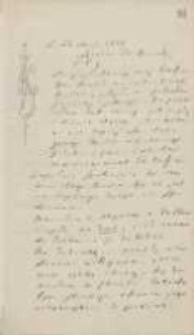 List Józefa Ignacego Kraszewskiego do Wawrzyńca Benzelstjerny-Engeströma z 21 maja 1881 roku