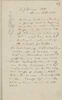 List Józefa Ignacego Kraszewskiego do Wawrzyńca Benzelstjerny-Engeströma z 7 czerwca 1881 roku