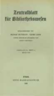 Zentralblatt für Bibliothekswesen. 1939.03 Jg.56 heft 3
