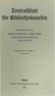 Zentralblatt für Bibliothekswesen. 1939.06 Jg.56 heft 6