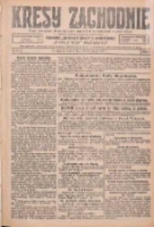 Kresy Zachodnie: pismo poświęcone obronie interesów narodowych na zachodnich ziemiach Polski 1926.01.23 R.4 Nr18