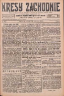 Kresy Zachodnie: pismo poświęcone obronie interesów narodowych na zachodnich ziemiach Polski 1926.04.01 R.4 Nr75