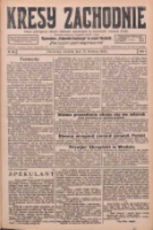 Kresy Zachodnie: pismo poświęcone obronie interesów narodowych na zachodnich ziemiach Polski 1926.04.18 R.4 Nr89
