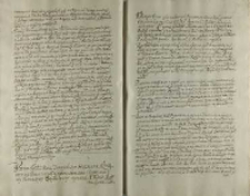 Votum Je Mci Zamoyskiego hetmana koronnego na propositią seymową w ten sens (ktory iest y tey instructiey seymikowey) uczynioną 1 February 1605 na seymie, w ktorych votum tyka niektorych punctow, na ktore rokoszanie vtyszkowali, y onych sie v KJM vpominali rokosz dla nich podnosząc. Co wyżey obaczysz w instructiey ktorą JKMosc na rokosz wzywaią y z odprawowania rokoszu ktorego diarius iest wyzey zrozumiesz potymze seymie, gdzie to votuie JeMość pan kanclerz, predko sam vmarł, y rokosz nastąpił