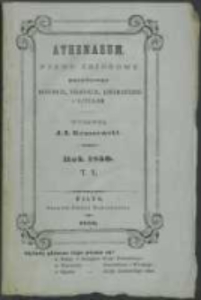 Athenauem: pismo poświęcone historii, literaturze, sztukom, krytyce itd. 1850 Nr5