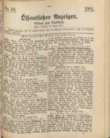 Oeffentlicher Anzeiger. 1904.08.23 Nro.34