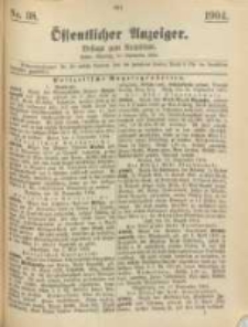 Oeffentlicher Anzeiger. 1904.09.20 Nro.38