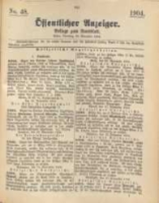 Oeffentlicher Anzeiger. 1904.11.29 Nro.48