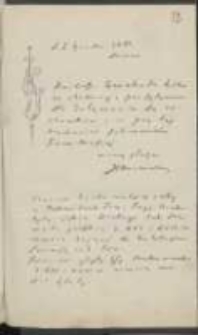 List Józefa Ignacego Kraszewskiego do Wawrzyńca Benzelstjerny-Engeströma z 2 grudnia 1881 roku