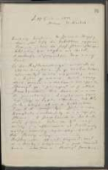List Józefa Ignacego Kraszewskiego do Wawrzyńca Benzelstjerny-Engeströma z 27 grudnia 1881 roku