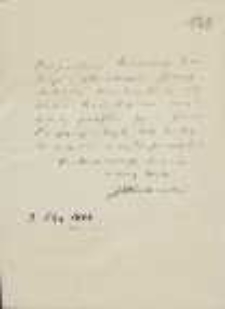 List Józefa Ignacego Kraszewskiego do Wawrzyńca Benzelstjerny-Engeströma z 2 stycznia 1884 roku