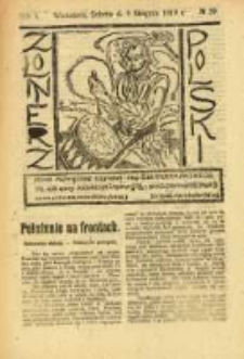 Żołnierz Polski : pismo poświęcone czynowi i doli żołnierza polskiego. R.1 1919 nr39