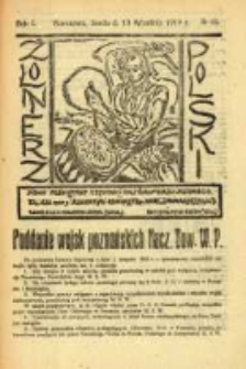 Żołnierz Polski : pismo poświęcone czynowi i doli żołnierza polskiego. R.1 1919 nr48