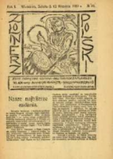 Żołnierz Polski : pismo poświęcone czynowi i doli żołnierza polskiego. R.1 1919 nr49