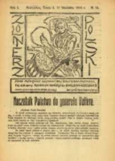 Żołnierz Polski : pismo poświęcone czynowi i doli żołnierza polskiego. R.1 1919 nr50