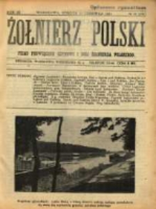 Żołnierz Polski : pismo poświęcone czynowi i doli żołnierza polskiego. R.3 1921 nr36