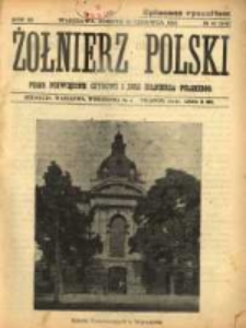 Żołnierz Polski : pismo poświęcone czynowi i doli żołnierza polskiego. R.3 1921 nr40