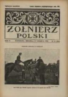 Żołnierz Polski : pismo poświęcone czynowi i doli żołnierza polskiego. R.4 1922 nr25