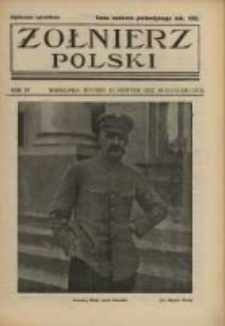 Żołnierz Polski : pismo poświęcone czynowi i doli żołnierza polskiego. R.4 1922 nr 32 i 33