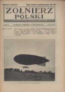 Żołnierz Polski : pismo poświęcone czynowi i doli żołnierza polskiego. R.4 1922 nr38