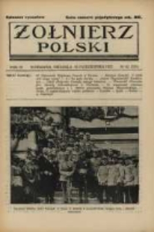 Żołnierz Polski : pismo poświęcone czynowi i doli żołnierza polskiego. R.4 1922 nr42