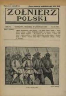 Żołnierz Polski : pismo poświęcone czynowi i doli żołnierza polskiego. R.4 1922 nr47
