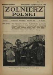 Żołnierz Polski : pismo poświęcone czynowi i doli żołnierza polskiego. R.4 1922 nr49