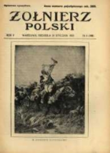 Żołnierz Polski : pismo poświęcone czynowi i doli żołnierza polskiego. R.5 1923 nr4