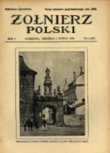 Żołnierz Polski : pismo poświęcone czynowi i doli żołnierza polskiego. R.5 1923 nr5