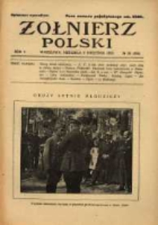 Żołnierz Polski : pismo poświęcone czynowi i doli żołnierza polskiego. R.5 1923 nr36