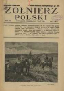 Żołnierz Polski : pismo poświęcone czynowi i doli żołnierza polskiego. R.7 1925 nr21