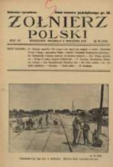 Żołnierz Polski : pismo poświęcone czynowi i doli żołnierza polskiego. R.7 1925 nr36