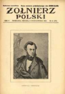 Żołnierz Polski : pismo poświęcone czynowi i doli żołnierza polskiego. R.5 1923 nr43