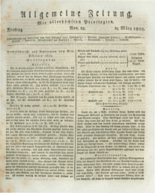 Allgemeine Zeitung: mit allerhöchsten Privilegien. 1809.03.24 Nro.83