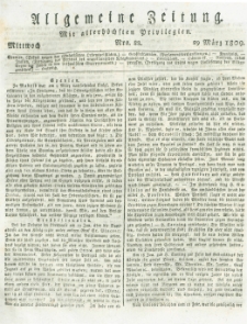 Allgemeine Zeitung: mit allerhöchsten Privilegien. 1809.03.29 Nro.88