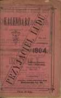 Kalendarz Przyjaciel Ludu na rok przestępny 1904.