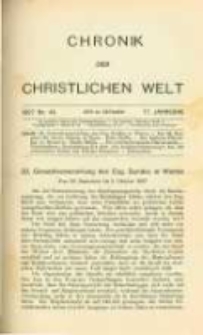 Chronik der christlichen Welt. 1907.10.31 Jg.17 Nr.44