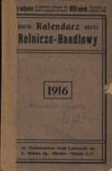 Kalendarz rolniczo-handlowy na rok przestępny 1916.