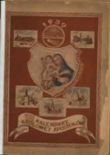 Kalendarz Kr&oacute;lowej Apostoł&oacute;w na Rok Pański 1939