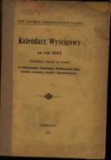 Kalendarz Wyścigowy za 1923 r.