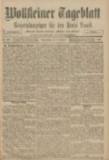 Wollsteiner Tageblatt: Generalanzeiger f&uuml;r den Kreis Bomst: mit der Gratis-Beilage: "Bl&auml;tter und Bl&uuml;ten" 1908.10.08 Nr237