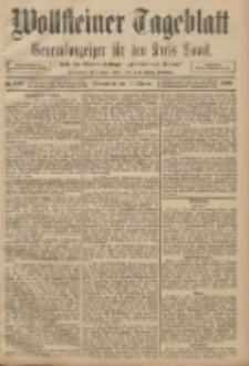 Wollsteiner Tageblatt: Generalanzeiger für den Kreis Bomst: mit der Gratis-Beilage: "Blätter und Blüten" 1908.10.15 Nr243
