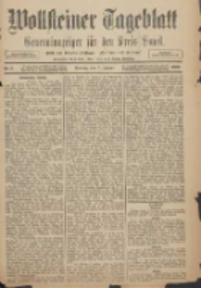Wollsteiner Tageblatt: Generalanzeiger f&uuml;r den Kreis Bomst: mit der Gratis-Beilage: "Bl&auml;tter und Bl&uuml;ten" 1909.01.03 Nr2