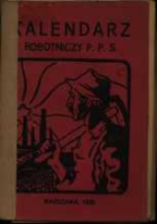 Kalendarz Robotniczy P. P. S. na rok 1920.