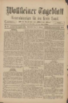 Wollsteiner Tageblatt: Generalanzeiger für den Kreis Bomst: mit der Gratis-Beilage: "Blätter und Blüten" 1909.01.10 Nr25