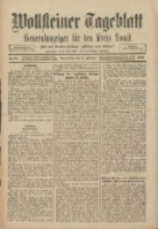 Wollsteiner Tageblatt: Generalanzeiger für den Kreis Bomst: mit der Gratis-Beilage: "Blätter und Blüten" 1909.02.11 Nr35