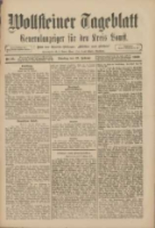 Wollsteiner Tageblatt: Generalanzeiger für den Kreis Bomst: mit der Gratis-Beilage: "Blätter und Blüten" 1909.02.23 Nr45