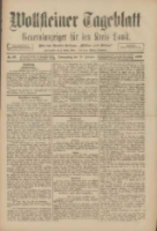 Wollsteiner Tageblatt: Generalanzeiger für den Kreis Bomst: mit der Gratis-Beilage: "Blätter und Blüten" 1909.02.25 Nr47