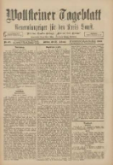 Wollsteiner Tageblatt: Generalanzeiger für den Kreis Bomst: mit der Gratis-Beilage: "Blätter und Blüten" 1909.02.26 Nr48
