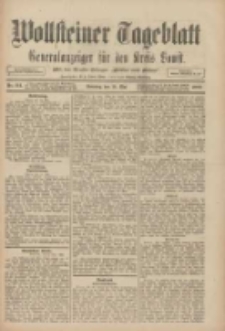 Wollsteiner Tageblatt: Generalanzeiger für den Kreis Bomst: mit der Gratis-Beilage: "Blätter und Blüten" 1909.05.16 Nr114